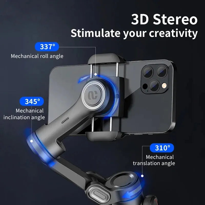 Portable Auto Face Tracking 3-Axis Handheld Gimbal Stabilizer